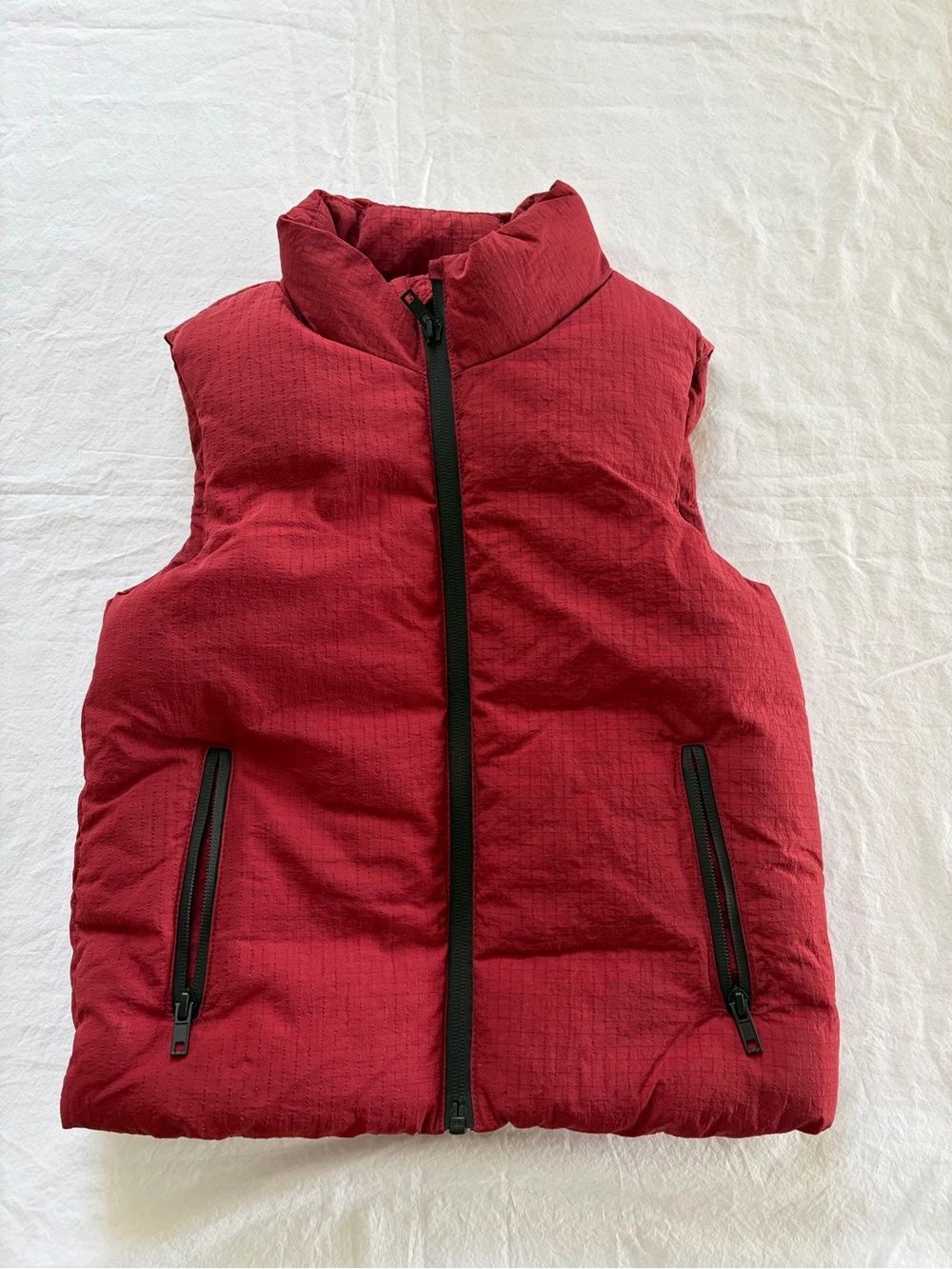 Primark Kids Size 5-6 Years Red Puffer Vest Jacket Sleeveless Bodywarmer Zip Up